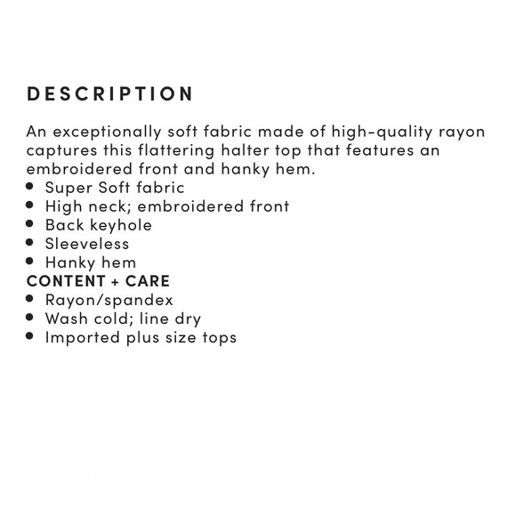 Torrid Grey Embroidered Super Soft Knits Halter Top - Picture 11 of 11